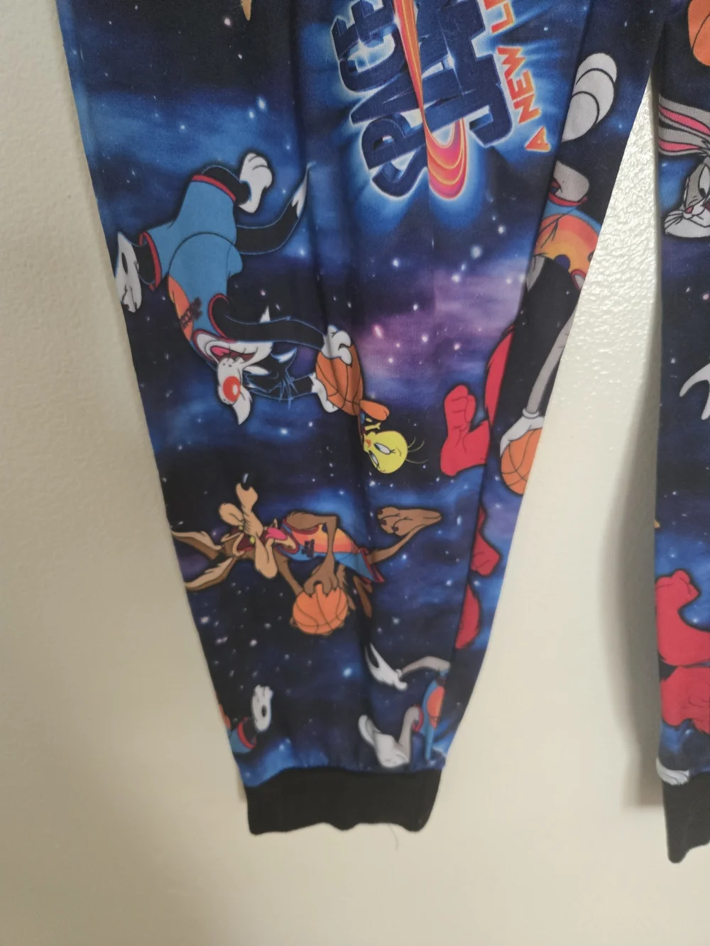 4/$15 Graphic Space Jam Jogger Pants Blue Vintage Women's Men's Sz L